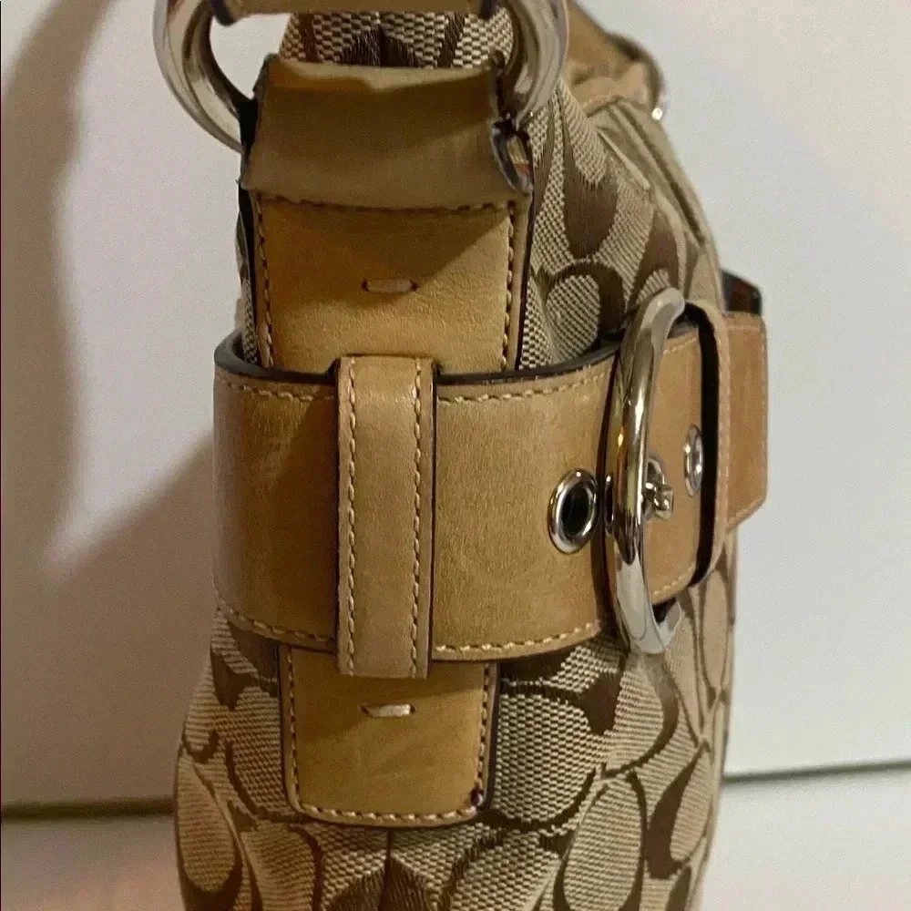 Coach CC signature print canvas handbag